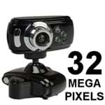 Ficha técnica e caractérísticas do produto Webcam 32m Pixels C/ Led E Microfone