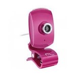 Ficha técnica e caractérísticas do produto Webcam Multilaser Facelook com Microfone Usb Rosa - WC048