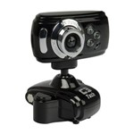 Ficha técnica e caractérísticas do produto Webcam Preto C3tech Wb2105-P