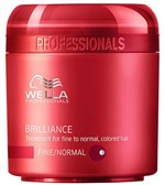 Ficha técnica e caractérísticas do produto Wella Brilliance Máscara para Cabelos Normais e Coloridos 150ml