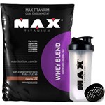 WHEY BLEND (2Kg) + Shaker 700ml - Max Titanium - Chocolate