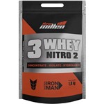 3 Whey Nitro 2 (1,8kg) Sabor Chocolate New Millen