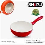 Ficha técnica e caractérísticas do produto Wok 3.0 - 20cm - Ceramica Vermelha Shizu