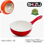 Ficha técnica e caractérísticas do produto Wok 3.0 - 28cm - Ceramica Vermelha Shizu