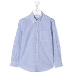 Ficha técnica e caractérísticas do produto Woolrich Kids Camisa Listrada com Abotoamento - Azul