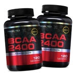 Ficha técnica e caractérísticas do produto 2x Amino Bcaa 2400mg - 120 Tabletes Cada - Probiótica