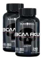 Ficha técnica e caractérísticas do produto 2x Bcaa Fku Caveira Preta (240 Tabs) - Black Skull