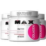 Ficha técnica e caractérísticas do produto 3x Colagen 100 Caps Max Titanium