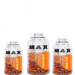 Ficha técnica e caractérísticas do produto 3x Max Cut Termogênico Cafeína+ Psyllium+ Gengibre+ Pimenta - Max Titanium