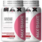 Ficha técnica e caractérísticas do produto 2x Max Shake Sabor Morango (400g) - Max Titanium
