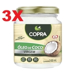 Ficha técnica e caractérísticas do produto 3X Óleo de Coco Virgem 200ml - Copra