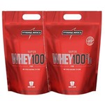 2x Super Whey 100% Pure 1,8kg - Morango - Integralmedica + C