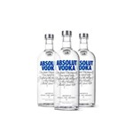 Ficha técnica e caractérísticas do produto 3x Vodka Absolut Original 1l