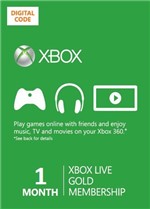 Ficha técnica e caractérísticas do produto Xbox Live Gold 1 Mês