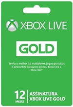 Ficha técnica e caractérísticas do produto Xbox Live Gold 12 Meses - Microsoft