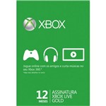 Ficha técnica e caractérísticas do produto Xbox Live Gold - 12 Meses - Microsoft