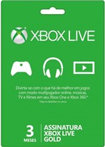 Ficha técnica e caractérísticas do produto Xbox Live Gold - 3 Meses - Microsoft