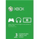 Ficha técnica e caractérísticas do produto Xbox Live Gold 3 Meses para Xbox 360 e Xbox One - Microsoft