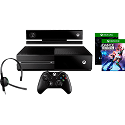 Xbox One 500GB + Kinect + 2 Jogos para Download + Controle Sem Fio + Headset - Microsoft