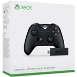 Ficha técnica e caractérísticas do produto Xbox One - Controle com Adaptador para Pc - Preto