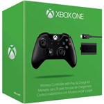 Ficha técnica e caractérísticas do produto Xbox One - Controle Wireless Preto e Kit Play And Charge