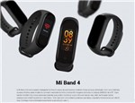 Ficha técnica e caractérísticas do produto Xiaomi Mi Band 4 Pulseira Inteligente - Original