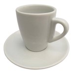 Ficha técnica e caractérísticas do produto Xícara de Café com Pires em Porcelana Nova Sache Germer