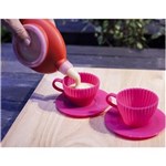 Ficha técnica e caractérísticas do produto Xícaras de Silicone para Cupcake Prana Gourmet 4pçs