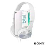 Ficha técnica e caractérísticas do produto Xperia XA Dual Branco Sony com Tela Curva de 5", 4G e 16 GB + Headphone Sony Branco - MDRX-ZX310AP