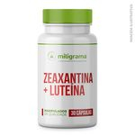 Ficha técnica e caractérísticas do produto Zeaxantina 1mg + Luteína 10mg Cápsulas - 30 Cápsulas
