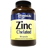 Ficha técnica e caractérísticas do produto Zinc Chelated - Zinco 90 Cápsulas - VitaminLife