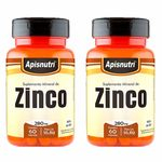 Ficha técnica e caractérísticas do produto Zinco - 2 un de 60 Cápsulas - Apisnutri