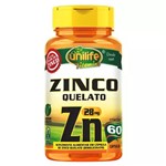Ficha técnica e caractérísticas do produto Zinco ZN Bisglicinato Unilife 60 Cápsulas